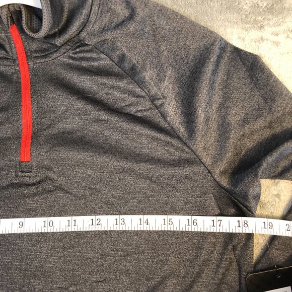 Tapout Men's Small Gray Mock Neck Quarter Zip Long Sleeve Shirt UFC MMA Athlete - Picture 10 of 10